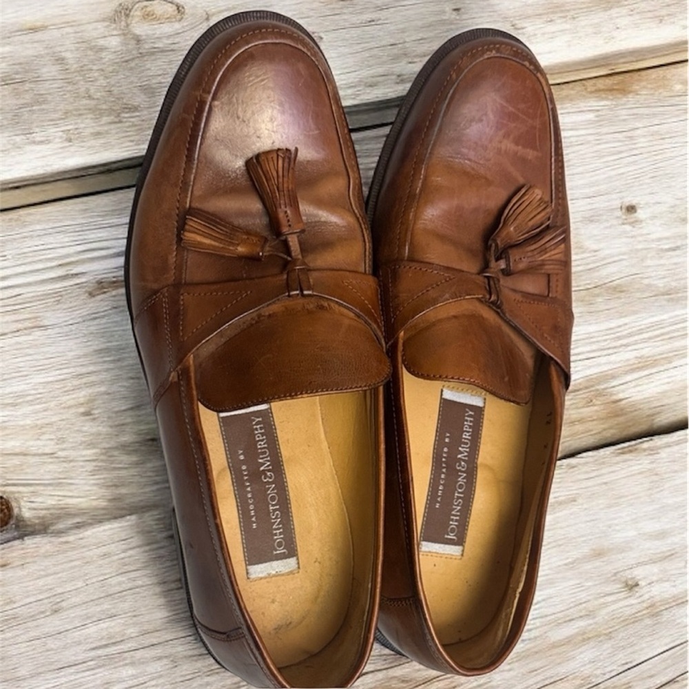 Johnston & Murphy Men's Tassel Brown Loafers